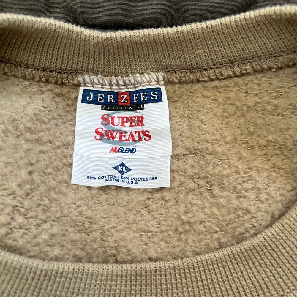 Vintage 90’s Jerseys Tan Super Sweatshirt - Picture 2 of 6